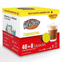 Cappuccino Kfetea 48 cápsulas, Formato Super Ahorro compatible Dolce gusto