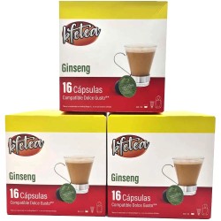 Kfetea Ginseng Pack de 3 cajas de 16 capsulas compatibles Dolce Gusto